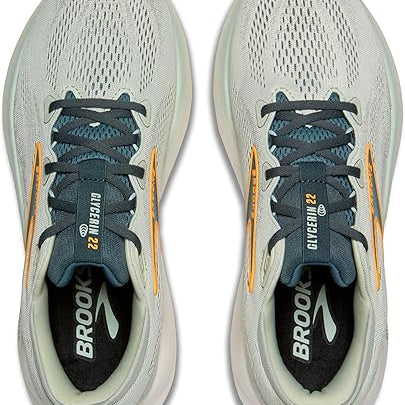 Brooks Glycerin 22 Smoke / Stormy / Orange 10 D 195394675955 Shoe Deals Outlet