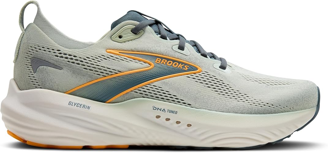 Brooks Glycerin 22 Smoke / Stormy / Orange 10.5 D 195394675962 Shoe Deals Outlet