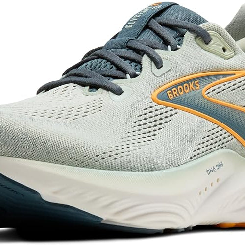 Brooks Glycerin 22 Smoke / Stormy / Orange 9 D 195394675931 Shoe Deals Outlet