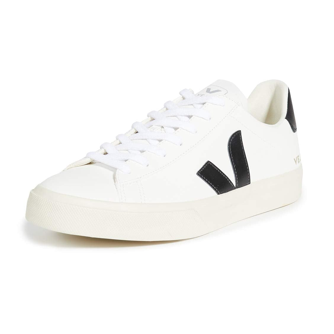 VEJA CAMPO CHROMEFREE LEATHER - Men's Extra White/Black Shoe Deals Outlet