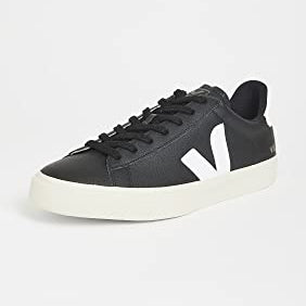 VEJA CAMPO CHROMEFREE LEATHER - Men's Black/White Shoe Deals Outlet