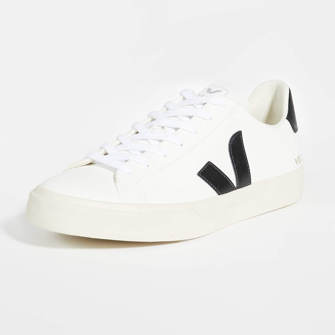 VEJA CAMPO CHROMEFREE LEATHER - Men's Extra White/Black Shoe Deals Outlet