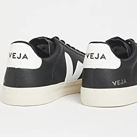 VEJA CAMPO CHROMEFREE LEATHER - Men's Black/White Shoe Deals Outlet
