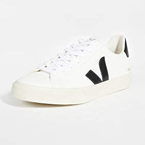 VEJA CAMPO CHROMEFREE LEATHER - Men's Extra White/Black Shoe Deals Outlet