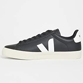 VEJA CAMPO CHROMEFREE LEATHER - Men's Black/White Shoe Deals Outlet