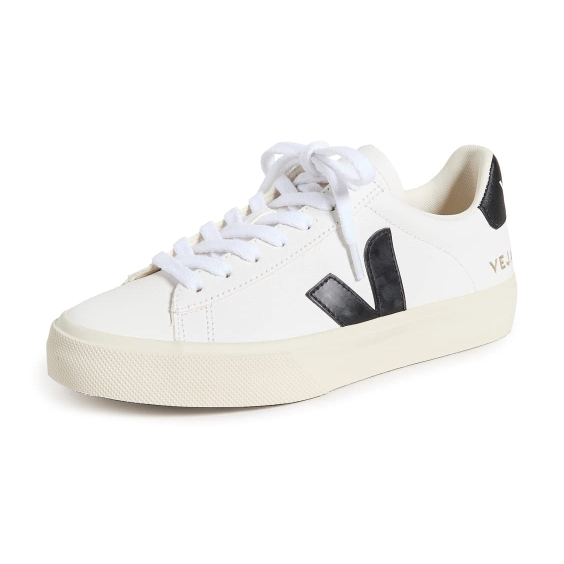 VEJA CAMPO CHROMEFREE LEATHER - Women's Extra White/Black Shoe Deals Outlet