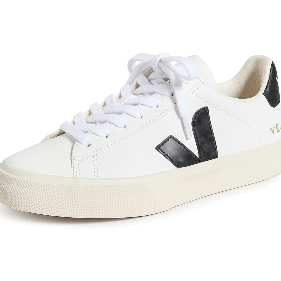 VEJA CAMPO CHROMEFREE LEATHER - Women's Extra White/Black Shoe Deals Outlet