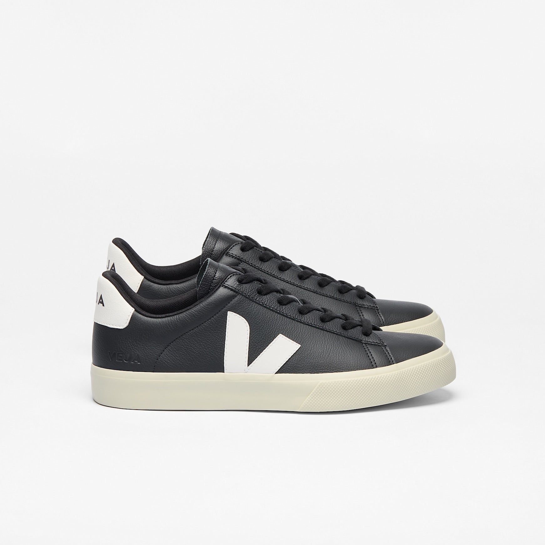VEJA CAMPO CHROMEFREE LEATHER - Women's Black/White Shoe Deals Outlet
