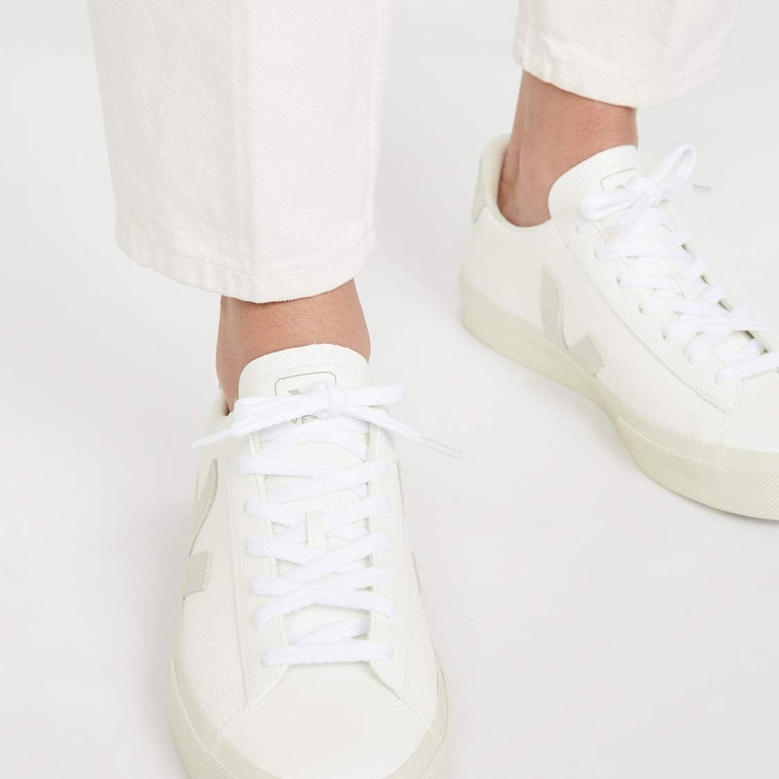 VEJA CAMPO CHROMEFREE LEATHER - Women's Extra - White/Natural Shoe Deals Outlet