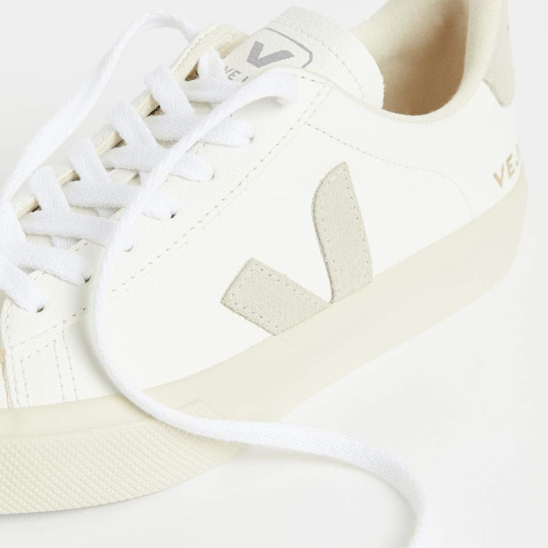 VEJA CAMPO CHROMEFREE LEATHER - Women's Extra - White/Natural Shoe Deals Outlet