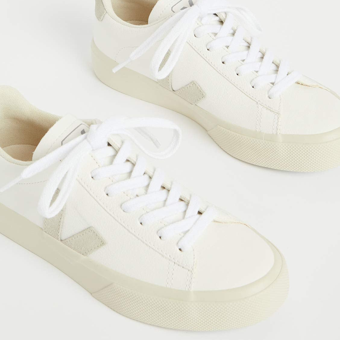 VEJA CAMPO CHROMEFREE LEATHER - Women's Extra - White/Natural Shoe Deals Outlet