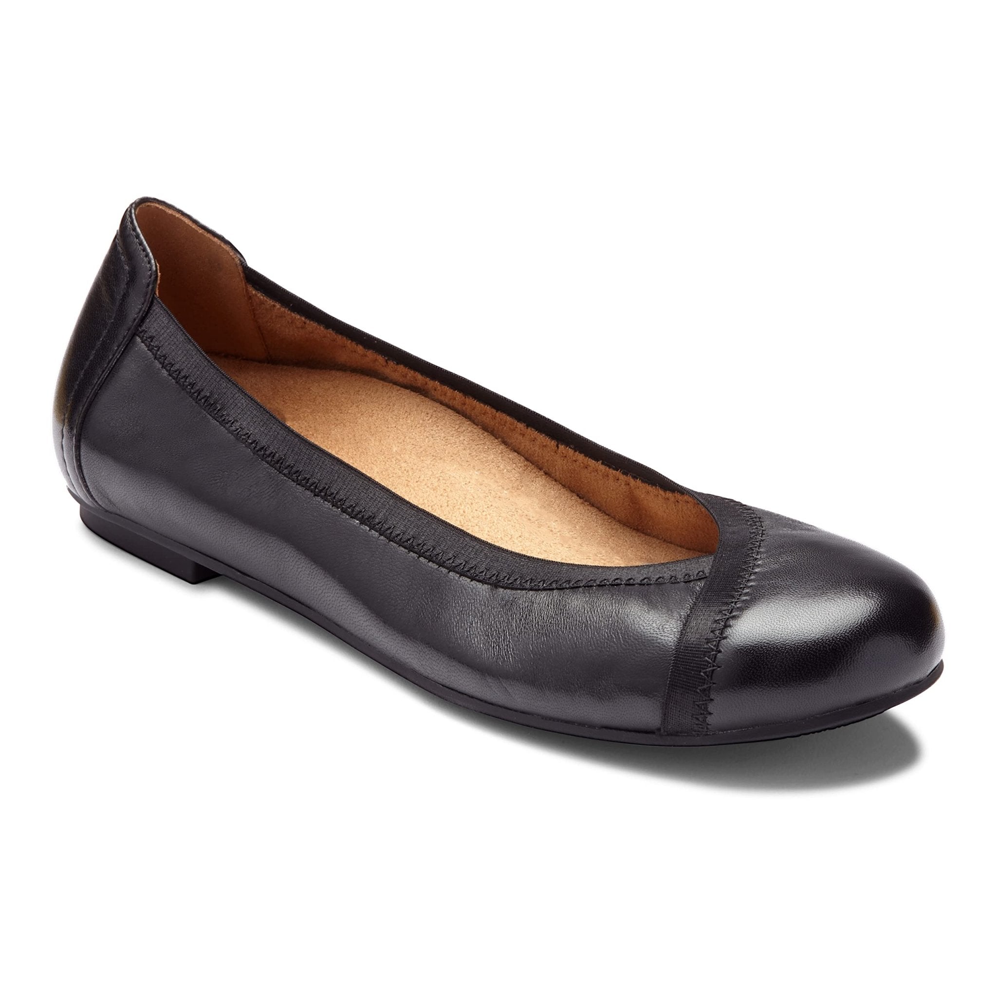 VIONIC Caroll Ballet Flat - Women's Black Shoe Deals Outlet