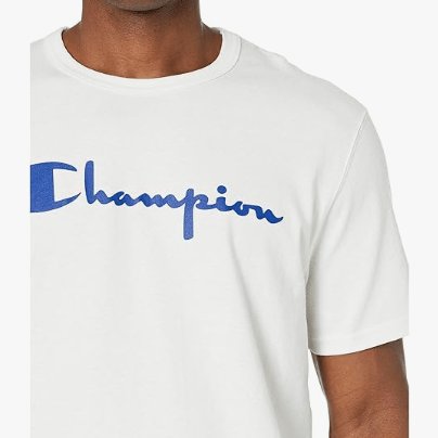 Champion HERITAGE SHORT SLEEVE TEE White Vintage Script Small 194164122637 Shoe Deals Outlet