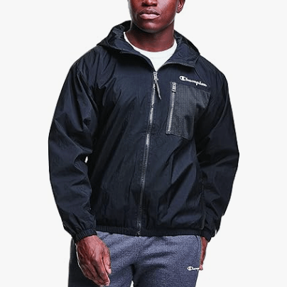 Champion Lightweight Sport Jacket Black L 194959329272 Shoe Deals Outlet