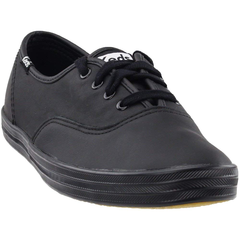 Keds Champion Originals Leather - Women's Black Shoe Deals Outlet