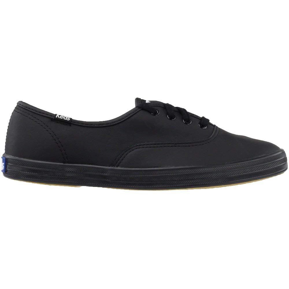 Keds Champion Originals Leather - Women's Black Shoe Deals Outlet