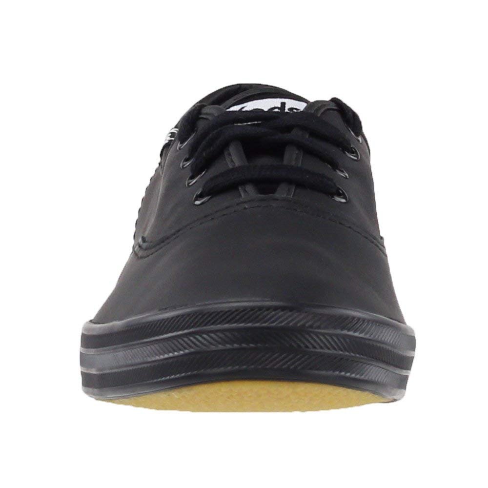 Keds Champion Originals Leather - Women's Black Shoe Deals Outlet