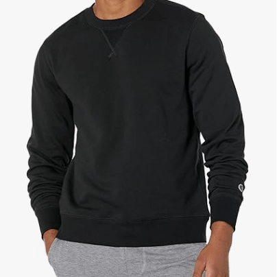 Champion Sweatshirt Heritage Fleece Crew Black Medium 617914483135 Shoe Deals Outlet