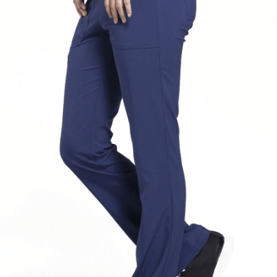 Cherokee Scrubs iFlex Mid Rise Tapered Leg Drawstring Pants Navy Large 716605751147 Shoe Deals Outlet