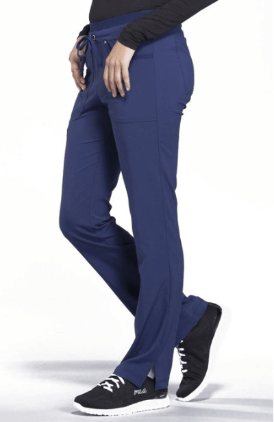 Cherokee Scrubs iFlex Mid Rise Tapered Leg Drawstring Pants Navy Large 716605751147 Shoe Deals Outlet
