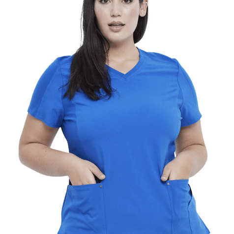 Cherokee Scrubs iFlex V - Neck Top Royal Medium 194661076877 Shoe Deals Outlet