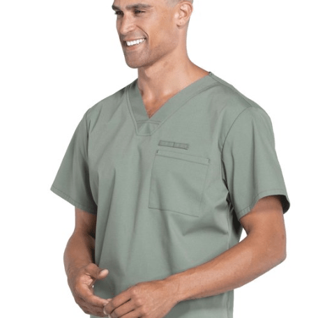 Cherokee Scrubs Workwear Professionals Tuckable V - Neck Top Grey XL 737314865888 Shoe Deals Outlet
