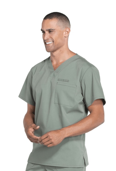 Cherokee Scrubs Workwear Professionals Tuckable V - Neck Top Grey XL 737314865888 Shoe Deals Outlet