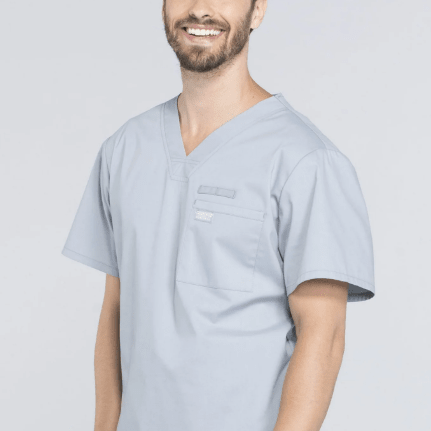 Cherokee Scrubs Workwear Professionals Tuckable V - Neck Top Grey XL 737314865888 Shoe Deals Outlet