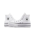 Converse Chuck Taylor All Star Lift Platform High - Top - Women's White/Black/White Shoe Deals Outlet