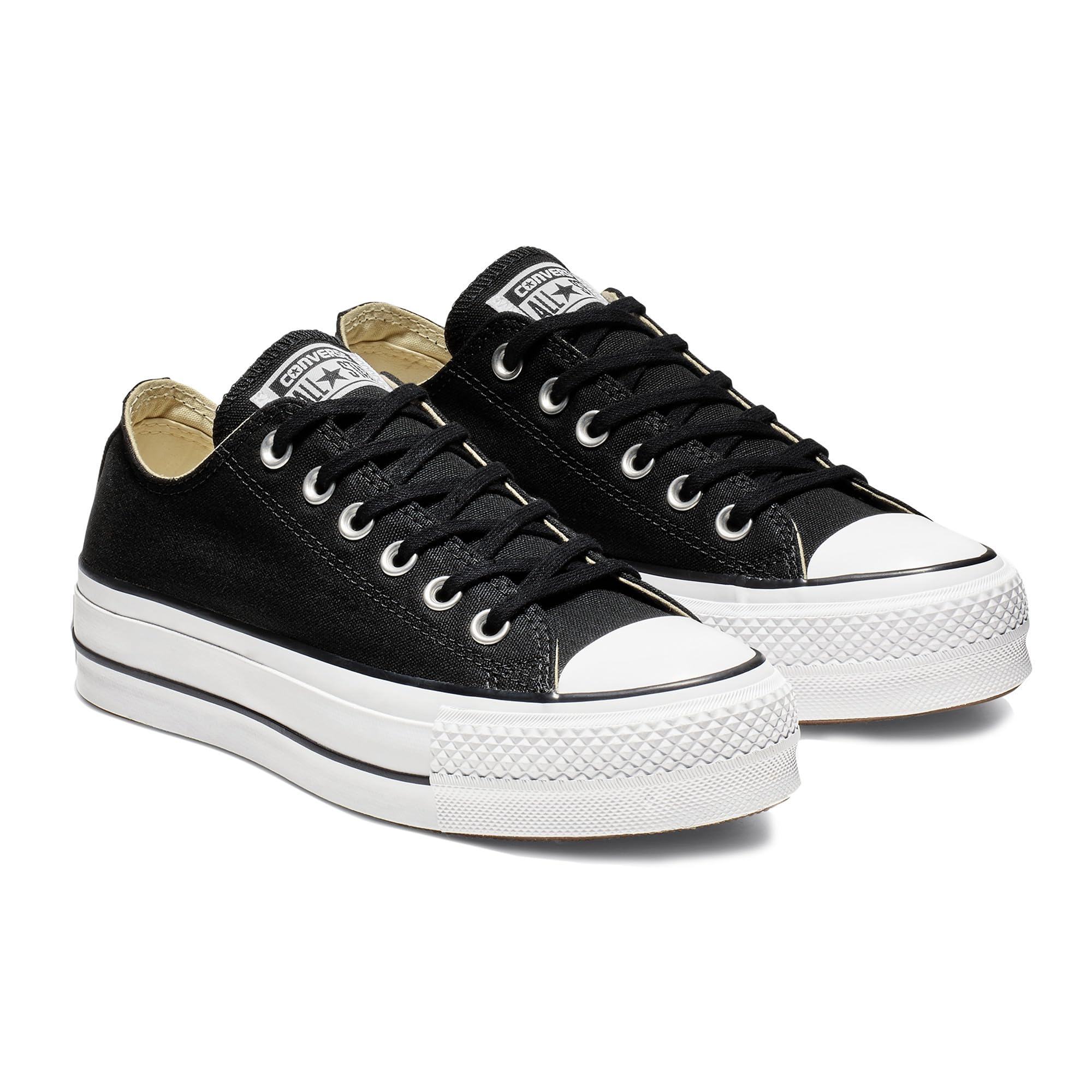Converse Chuck Taylor All Star Lift Platform Low - Top - Women's Black/White/White Shoe Deals Outlet