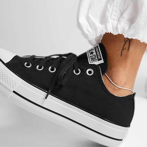 Converse Chuck Taylor All Star Lift Platform Low - Top - Women's Black/White/White Shoe Deals Outlet