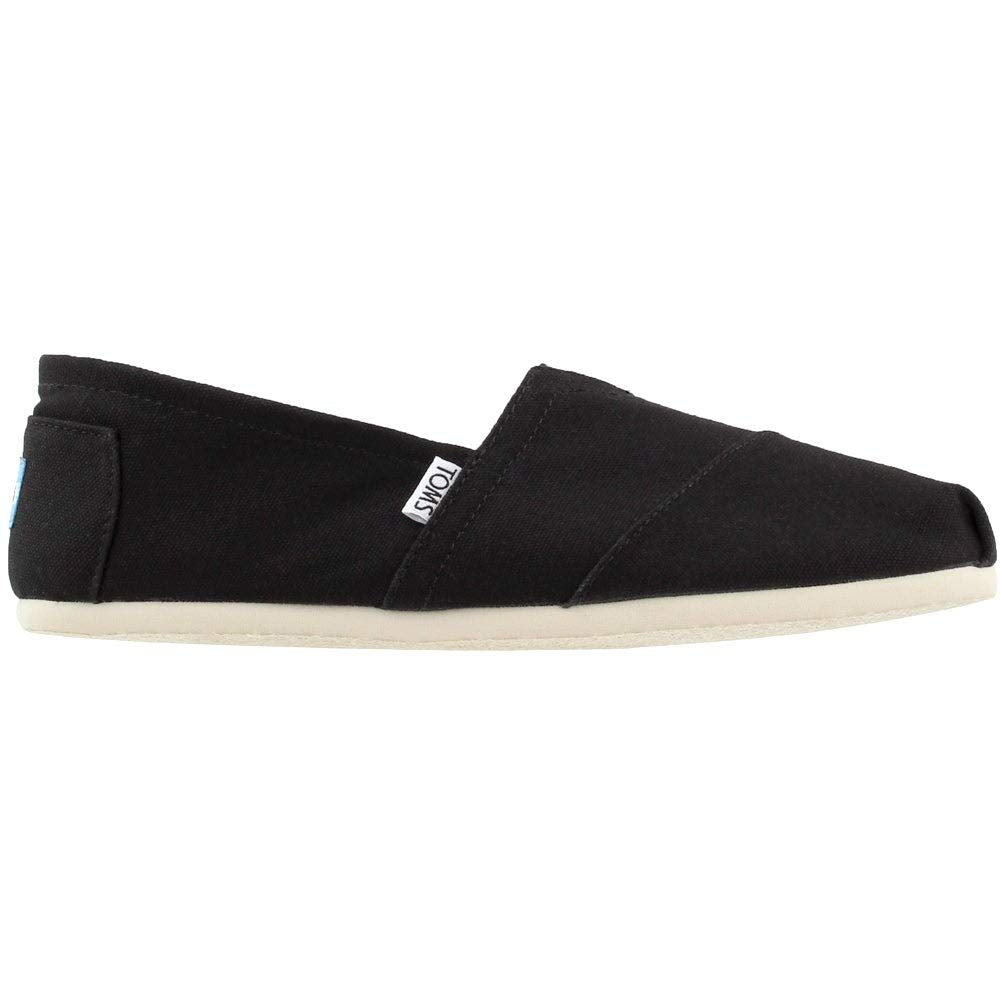 TOMS Classic Alpargata - Men's Black Canvas Shoe Deals Outlet