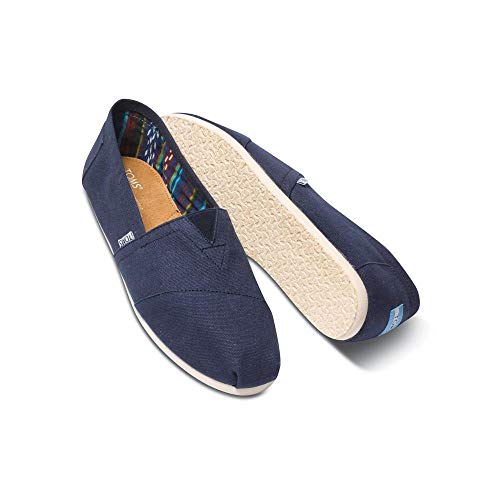TOMS Classic Alpargata - Men's Navy Canvas Shoe Deals Outlet