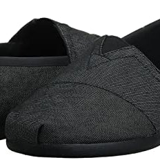 TOMS Classic Alpargata - Men's Black Denim Shoe Deals Outlet