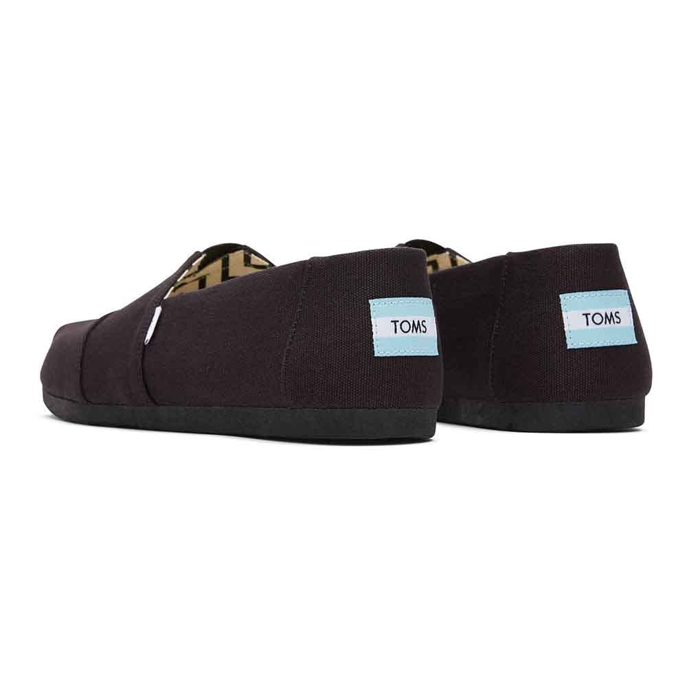 TOMS Classic Alpargata - Men's Black on Black Canvas Shoe Deals Outlet
