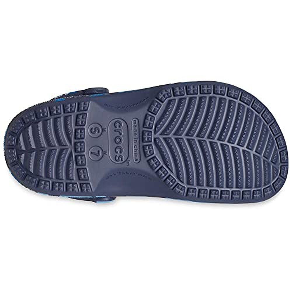 Crocs Classic Camo Clog - Unisex Navy Multi Shoe Deals Outlet
