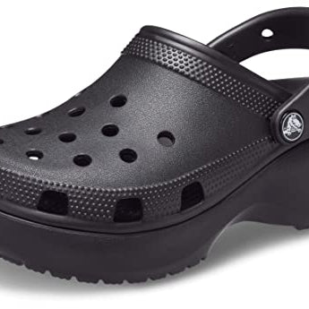 Crocs Classic Platform Clogs - Women's Black Shoe Deals Outlet
