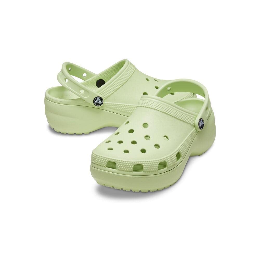 Crocs Classic Platform Clogs - Women's Celery Shoe Deals Outlet