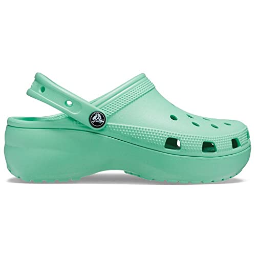 Crocs Classic Platform Clogs - Women's White Shoe Deals Outlet