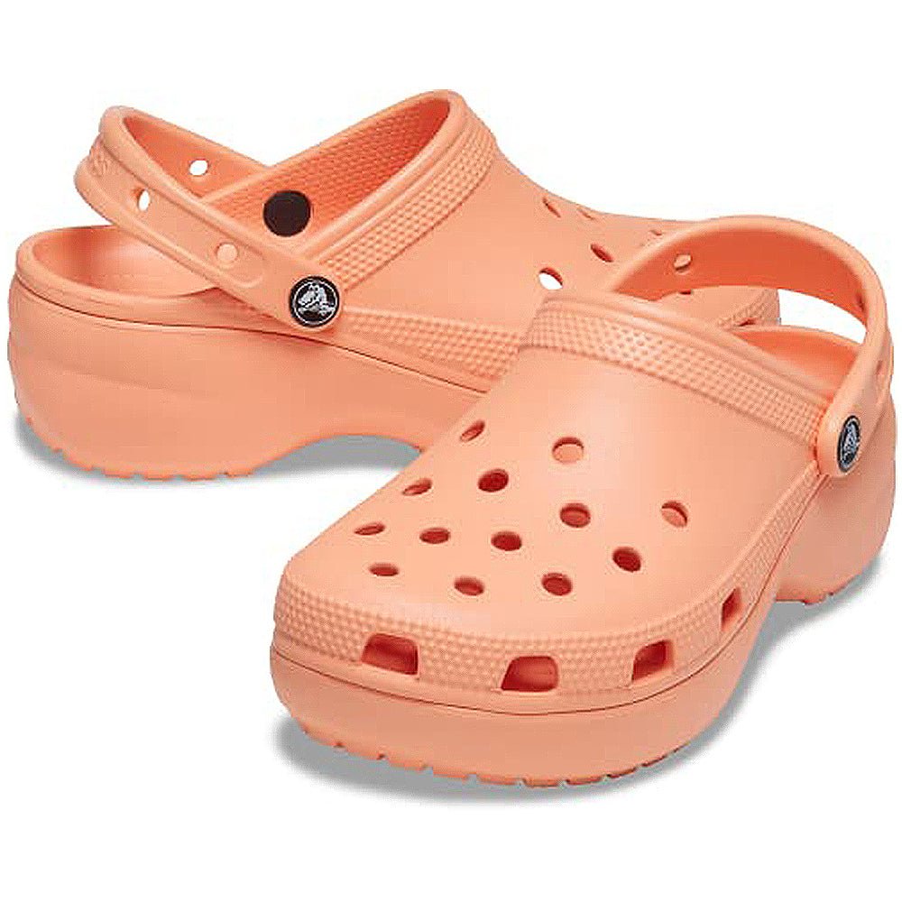 Crocs Classic Platform Clogs - Women's Papaya Shoe Deals Outlet