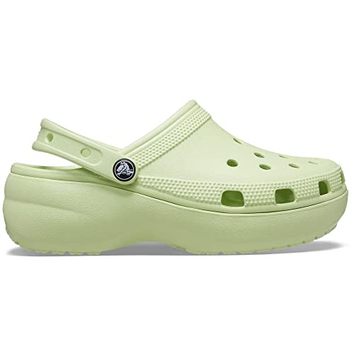 Crocs Classic Platform Clogs - Women's Celery Shoe Deals Outlet