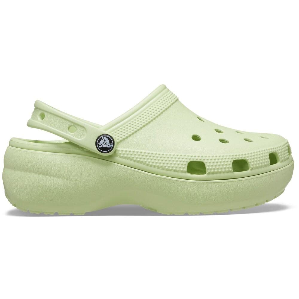 Crocs Classic Platform Clogs - Women's Celery Shoe Deals Outlet