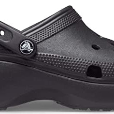 Crocs Classic Platform Clogs - Women's Black Shoe Deals Outlet