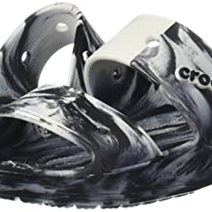 Crocs Classic Sandal - Unisex White/Black Shoe Deals Outlet