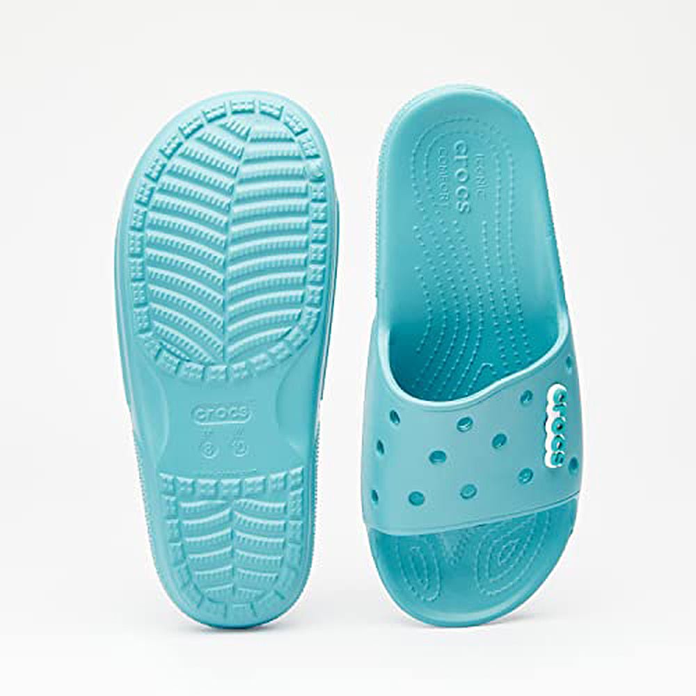 Crocs Classic Slide Seasonal Colors - Unisex Turq Tonic Shoe Deals Outlet