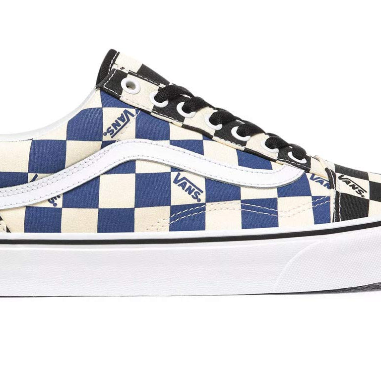Vans Classic Slip - On - Unisex Big Check Black/Navy Shoe Deals Outlet