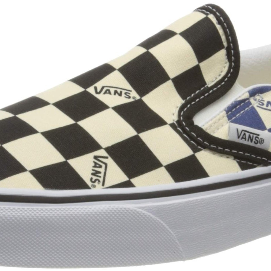 Vans Classic Slip - On - Unisex Big Check Black/Navy Shoe Deals Outlet