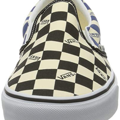 Vans Classic Slip - On - Unisex Big Check Black/Navy Shoe Deals Outlet