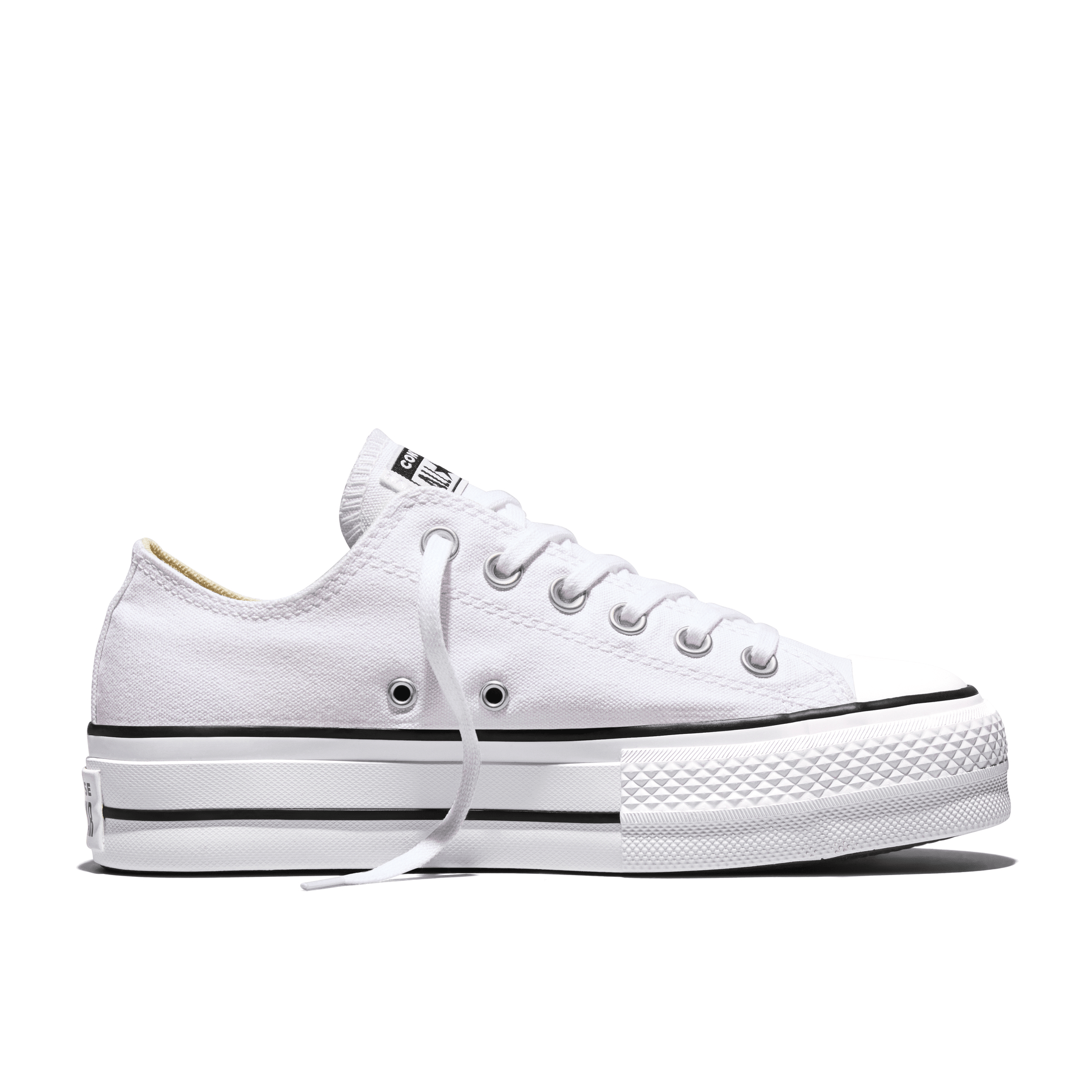 Converse Chuck Taylor All Star Lift Platform Canvas White / Black / White 8 M 888755249512 Shoe Deals Outlet