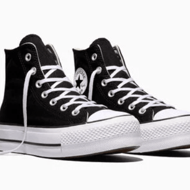 Converse Chuck Taylor All Star Lift Platform Hi Black / White / White 5.5 M 888755504246 Shoe Deals Outlet